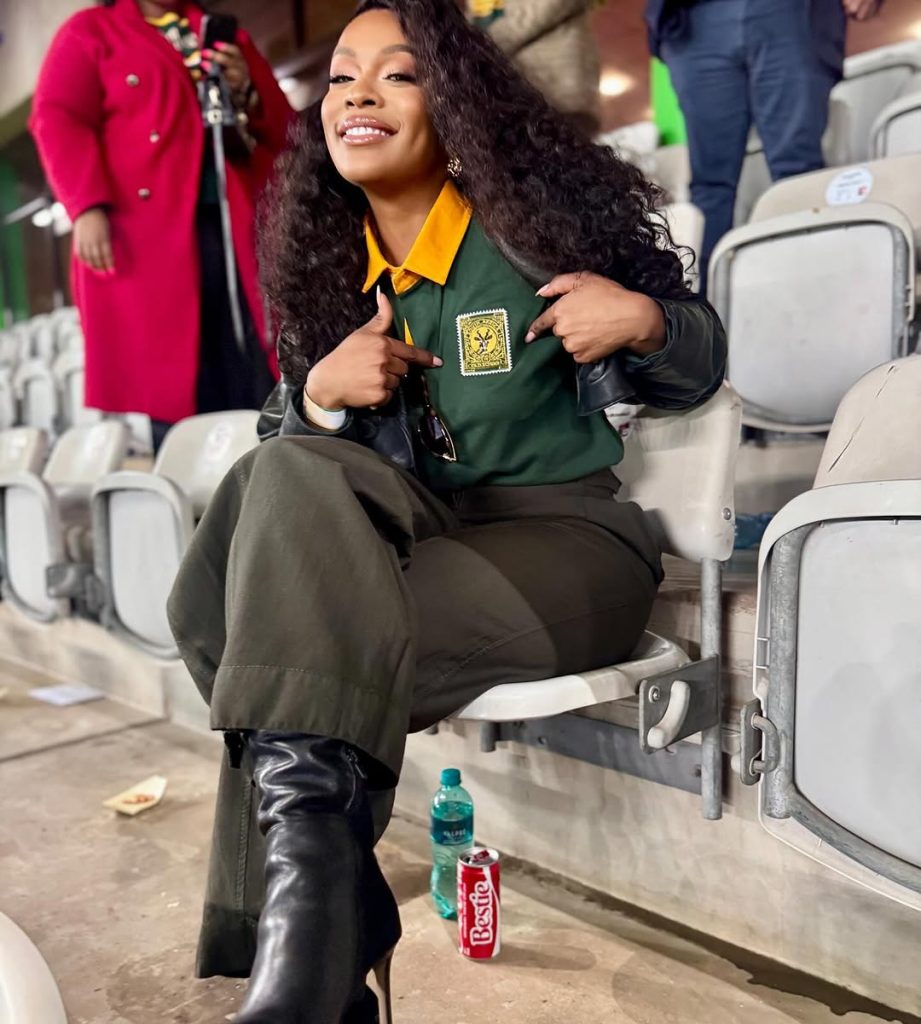 Nomzamo Mbatha Springboks experience