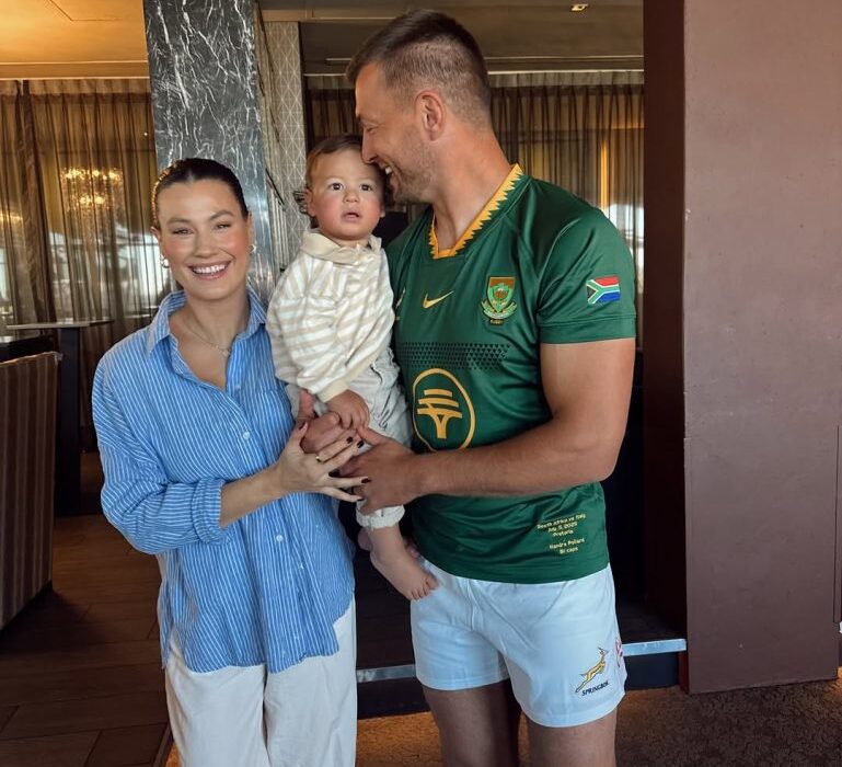 From the ground: Springbok star Handre Pollard is building a new house