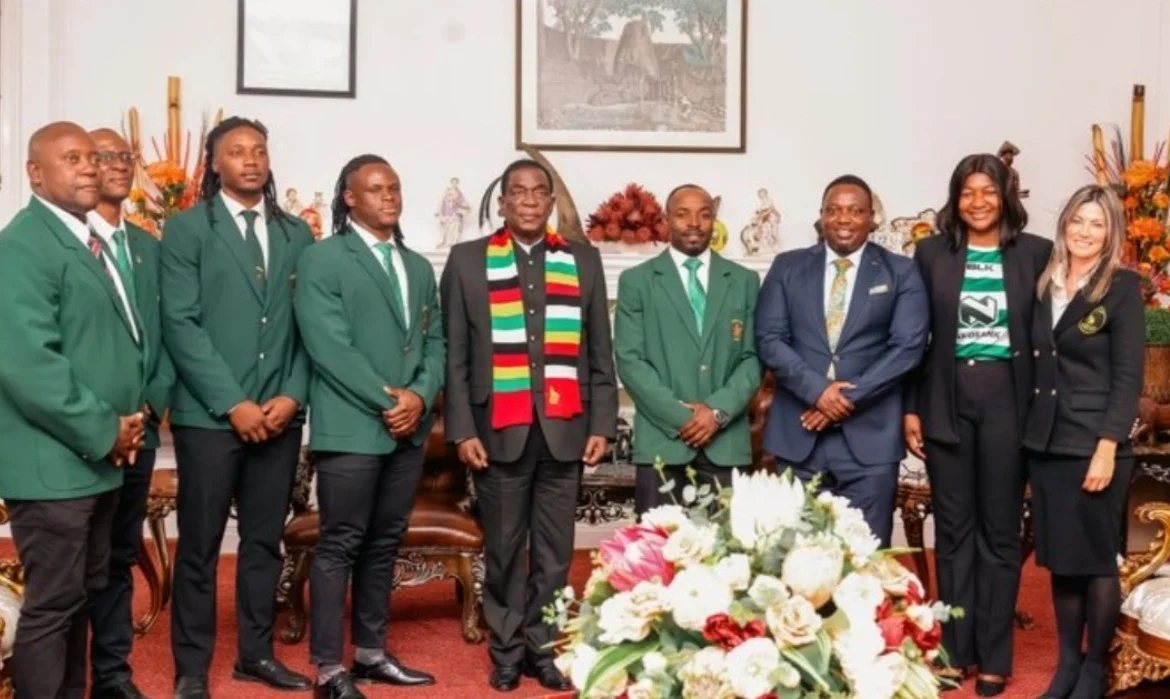 President Mnangagwa Gifts US$100,000 to Zimbabwe Rugby Team Sables Ahead of Semi-Final Clash