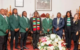 President Mnangagwa Gifts US$100,000 to Zimbabwe Rugby Team Sables Ahead of Semi-Final Clash