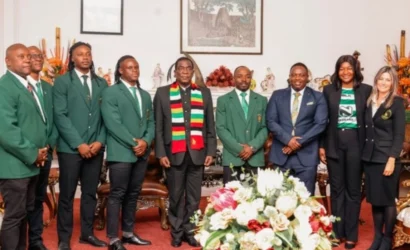 President Mnangagwa Gifts US$100,000 to Zimbabwe Rugby Team Sables Ahead of Semi-Final Clash