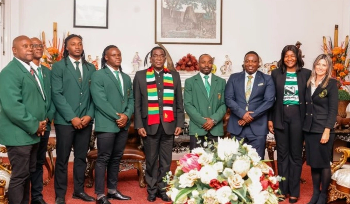 President Mnangagwa Gifts US$100,000 to Zimbabwe Rugby Team Sables