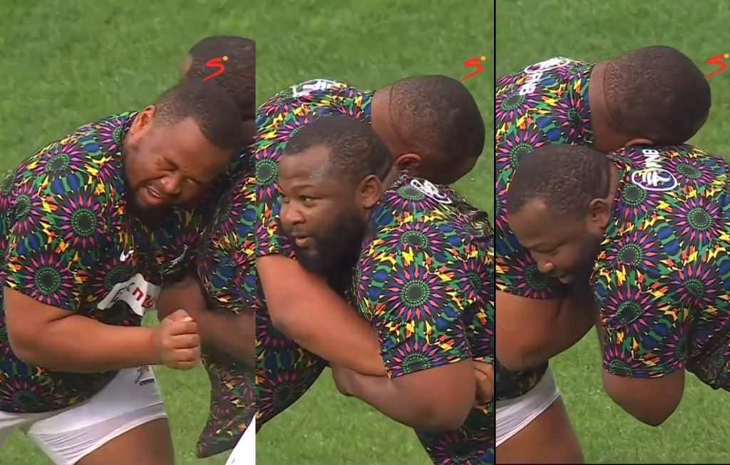 Springboks Ox Asenathi battle