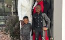 Happy Sunday: Teboho Mokoena and his mother go to church (pictures)