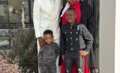 Happy Sunday: Teboho Mokoena and his mother go to church (pictures)