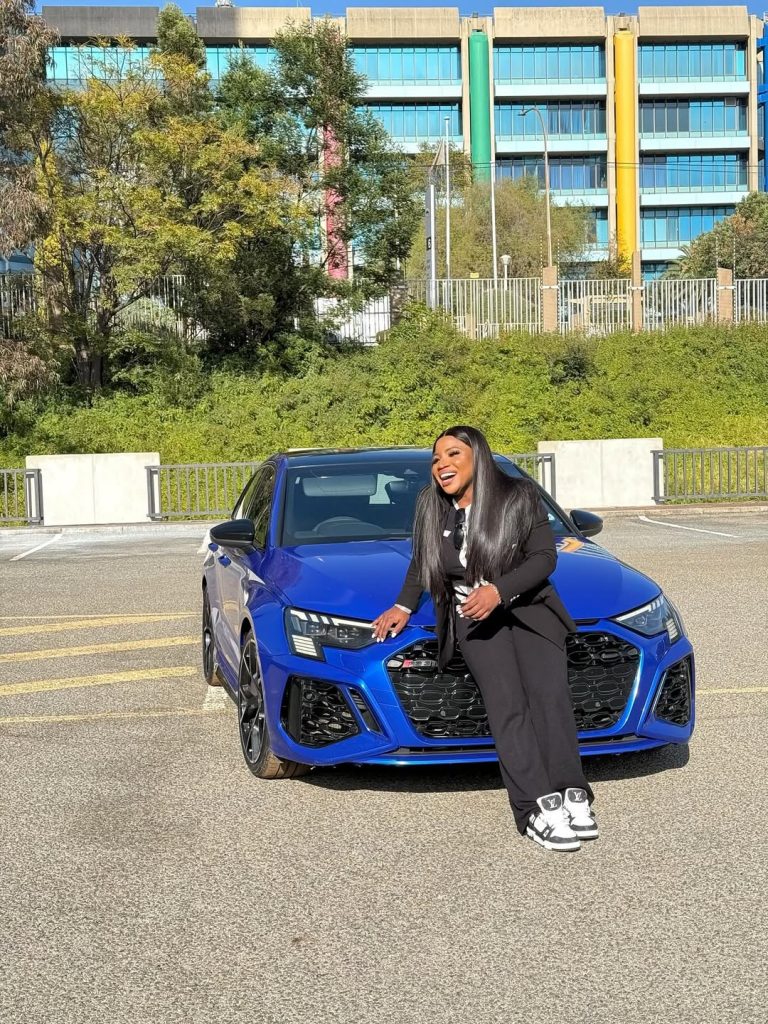 Makhadzi brags expensive new car