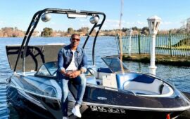 Boat cruising and more: Orlando Pirates legend Lucky Lekgwathi celebrates his birthday in style (video)