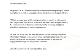 FC Platinum finally suspends players for match fixing against Scotland FC