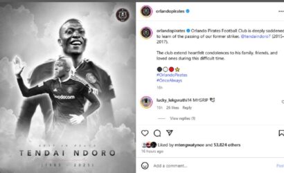 Watch: Former Orlando Pirates star Tendai Ndoro’s last video after surgery left fans in tears