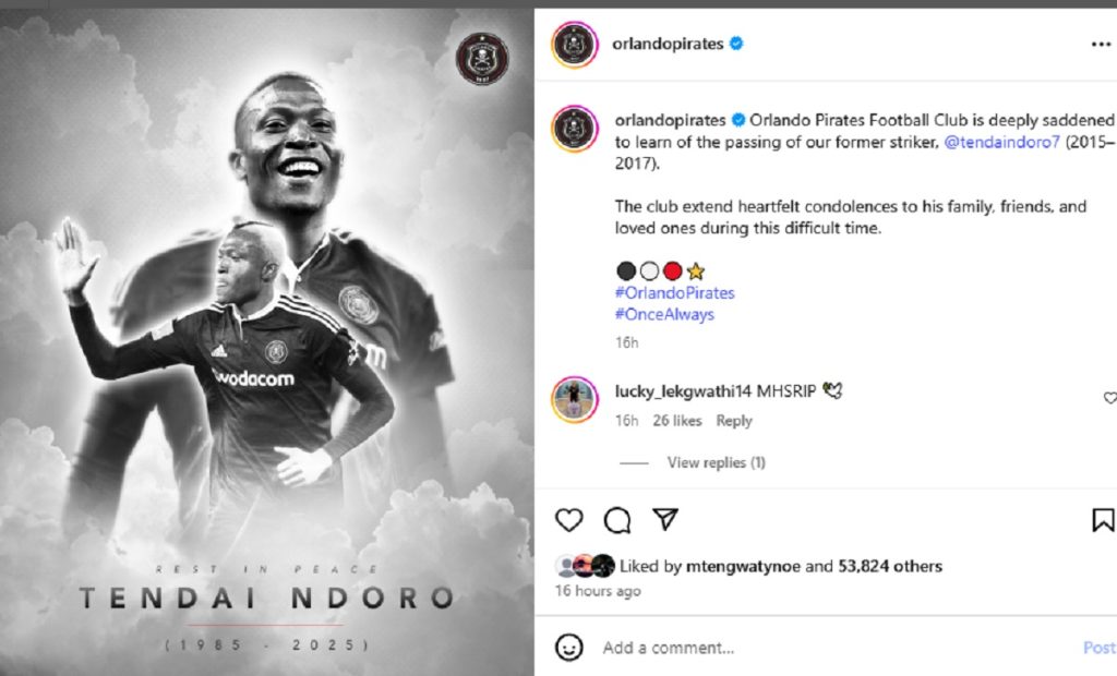 Watch: Former Orlando Pirates star Tendai Ndoro’s last video after surgery left fans in tears