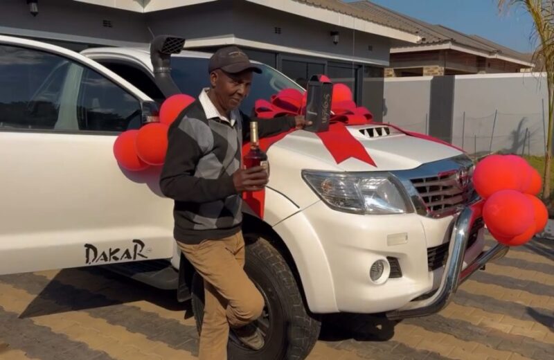 DJ Levels ups the level: Buy his father an expensive new car (video)