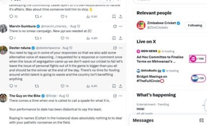 ‘We don’t want our cricket to fail’: Former Zanu-PF Central Committee member roars as Zim Cricket and Chevrons struggle