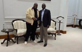 Watch: Zimbabwean businessman splashes cash at the airport in Kenya