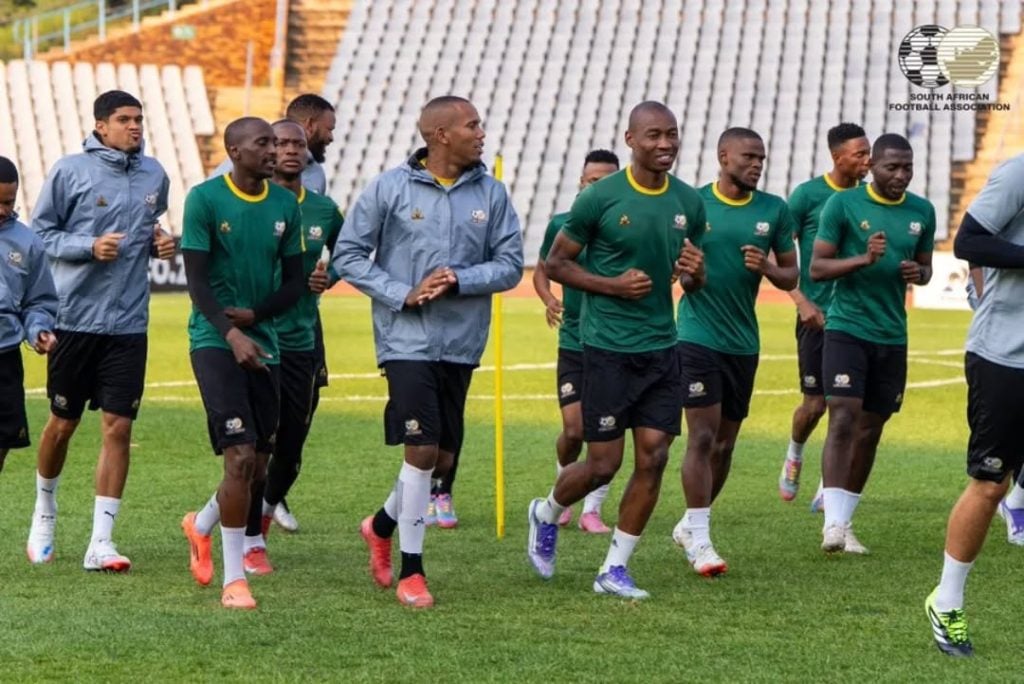 Bafana Bafana camp singing