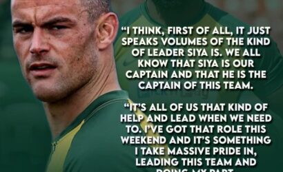 ‘I’ve got that role this weekend’: Jesse Kriel on taking the Springboks captaincy from Siya Kolisi