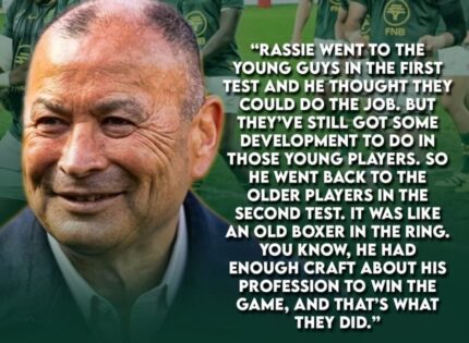 ‘An older boxer in the ring’: Eddie Jones on the Springboks ageing team