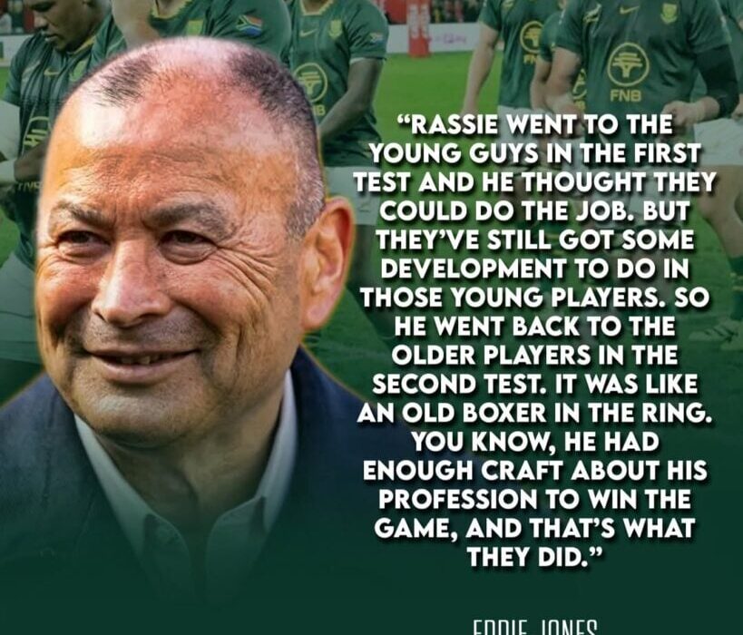 ‘An older boxer in the ring’: Eddie Jones on the Springboks ageing team