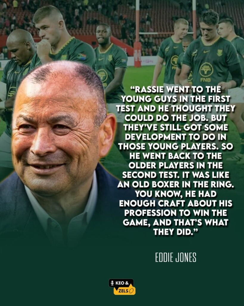 Eddie Jones Springboks ageing team