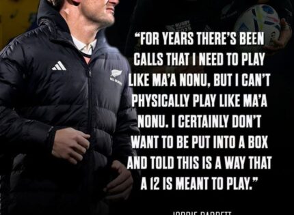 ‘I don’t want to be put into a box’: Jordie Barrett on All Blacks legend Ma’a Nonu comparisons