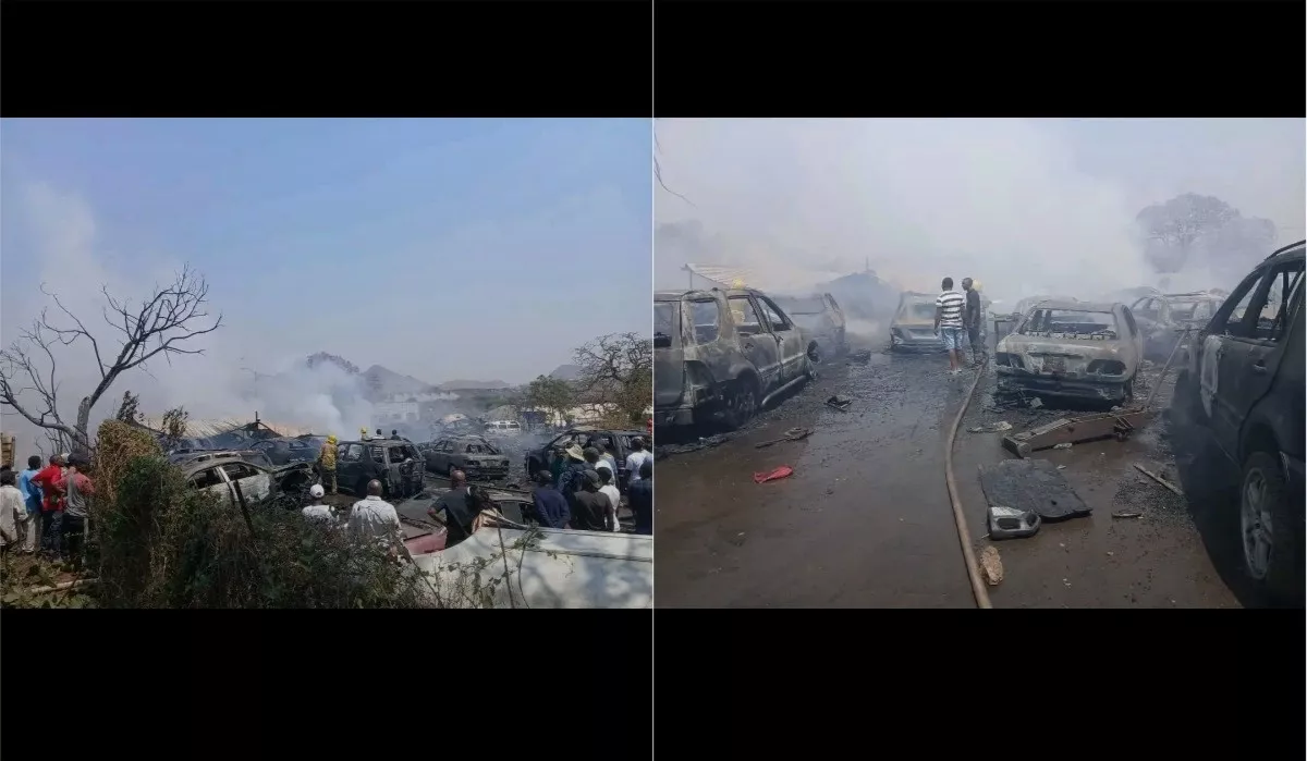 Over 50 Cars Destroyed as Fire Sweeps Through Garage in Mutare