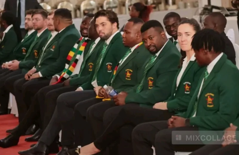 In Pictures: President Mnangagwa Hosts Sables After Historic 2027 Rugby World Cup Qualification