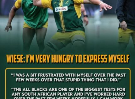 Springboks star Jasper Wiese addresses his ‘stupid error’ against the All Blacks