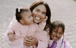 In pictures: Springboks star Bongi Mbonambi goes to a photoshoot with a sick baby