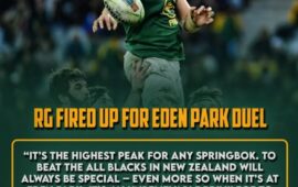 ‘It’ll be a helluva’: RG Snyman on the Springboks’ chance to end All Blacks drought at Eden Park