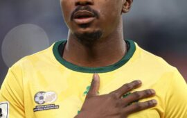 Tears of triumph: Teboho Mokoena goes in tears after Bafana’s FIFA Wold Cup qualification