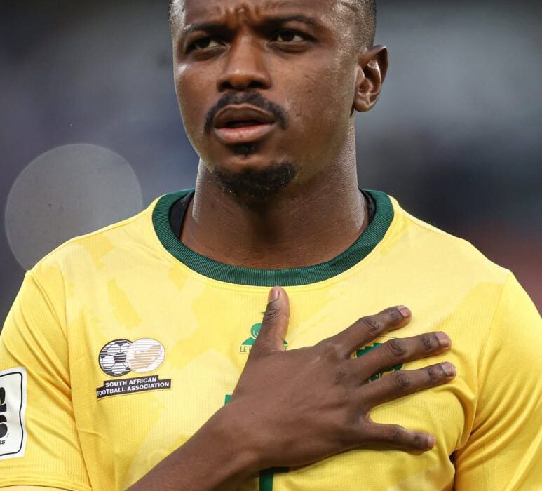 Tears of triumph: Teboho Mokoena goes in tears after Bafana’s FIFA Wold Cup qualification