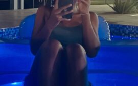 Khama Billiat swims with his daughter at his expensive mansion (video)
