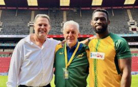 ‘Don’t raise his BP’: Bafana coach Hugo Broos’ top of the table dance goes viral (video)