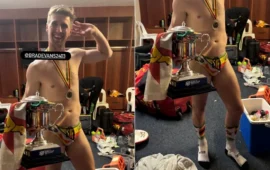 Picture of Brad Evans Rocking Zimbabwean Flag-Themed Speedos Goes Viral