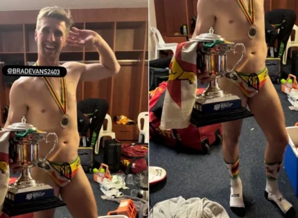 Picture of Brad Evans Rocking Zimbabwean Flag-Themed Speedos Goes Viral