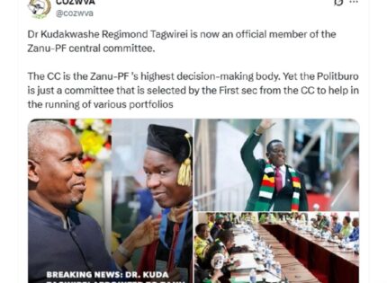 From business to politics: Kuda Tagwirei secures a powerful seat in ZANU-PF’s Central Committee