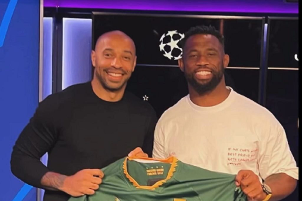 Springboks Siya Kolisi gift Arsenal legend