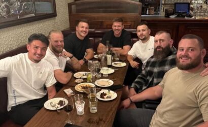 In pictures: England’s Joe Marler joins the Springboks dinner in London