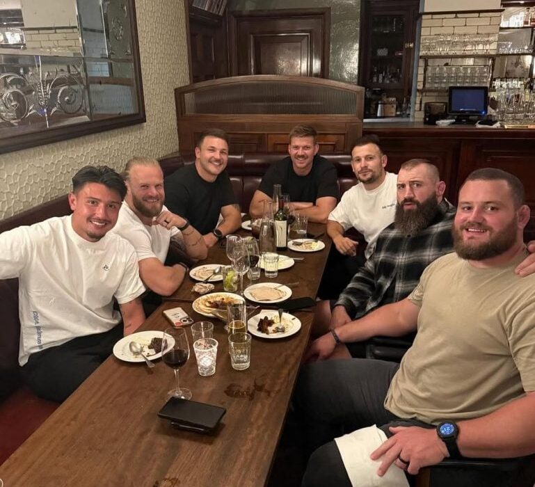 In pictures: England’s Joe Marler joins the Springboks dinner in London