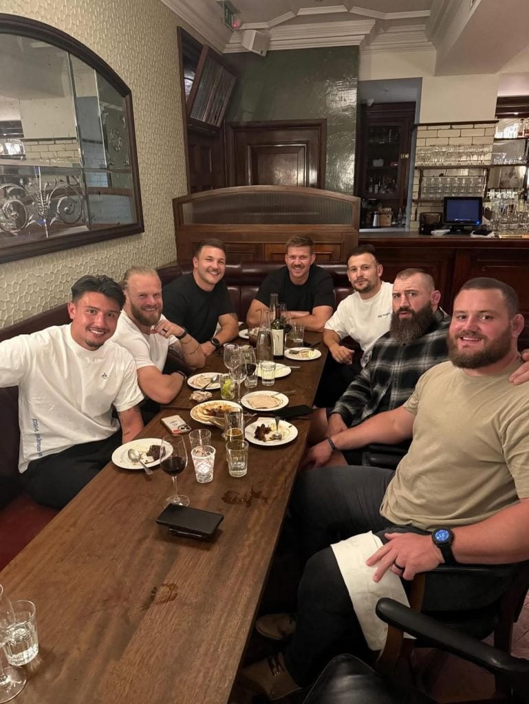England Joe Marler Springboks dinner