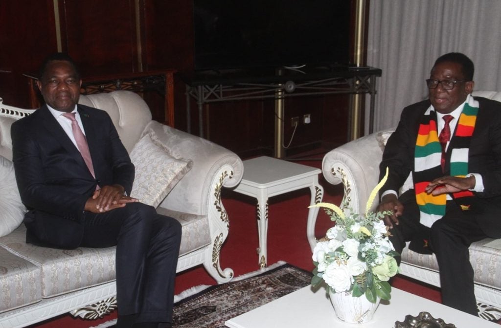 Hichilema visit President Mnangagwa