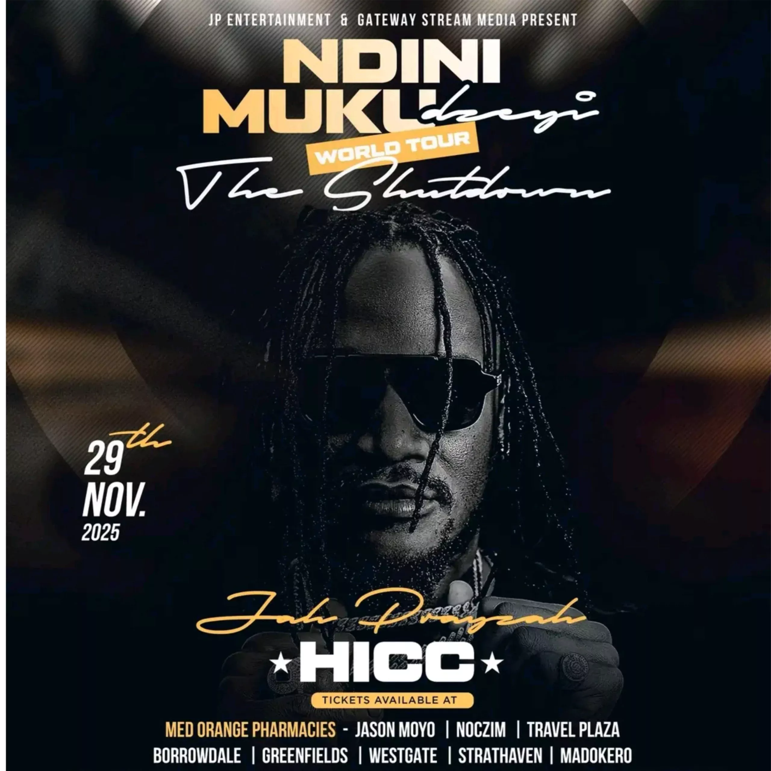 Jah Prayzah to Close Ndini Mukudzei World Tour With Spectacular “The Shutdown” Concert at HICC