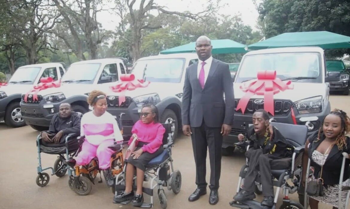President Mnangagwa Gifts Mahindra Vehicles and Wheelchairs to Greatman, Chipo Muchegwa and Others