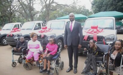 President Mnangagwa Gifts Mahindra Vehicles and Wheelchairs to Greatman, Chipo Muchegwa and Others