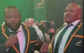 Watch: Ox Nche makes history and celebrates with dance moves