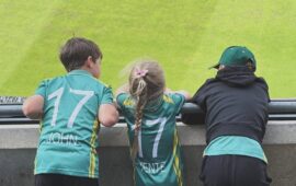 It’s in the DNA: Proteas legend AB de Villiers’ son puts on father’s shoes