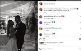 Wedding pics: Springbok Damian de Allende celebrates anniversary