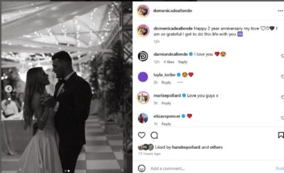 Wedding pics: Springbok Damian de Allende celebrates anniversary