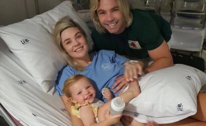 In pictures: Springbok Faf de Klerk’s wife gives birth