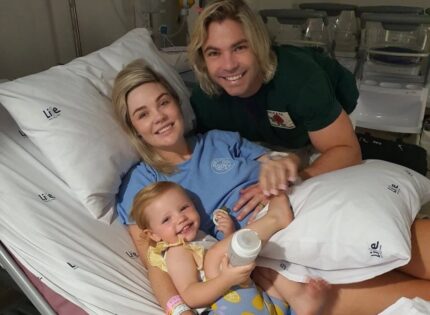 In pictures: Springbok Faf de Klerk’s wife gives birth