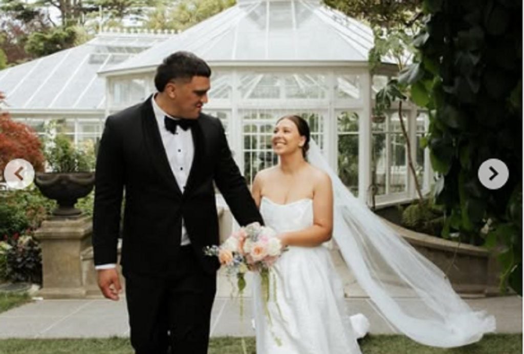 All Blacks Tamaiti Williams wedding